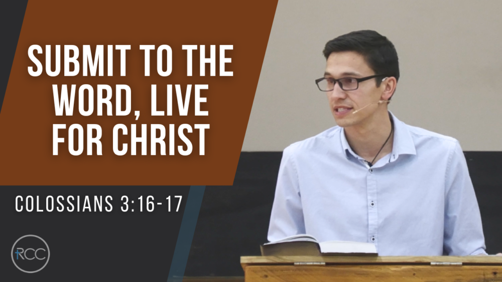 Submit to the Word, Live for Christ Image